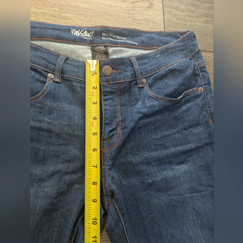Mossimo Denim Mid-Rise Skinny Jeans Women's Size 8/29 Medium Wash Pants - Picture 4 of 7